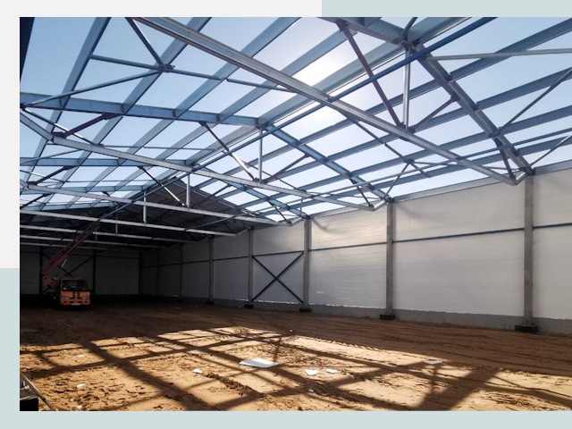 Строительство сенохранилищ в Усинске