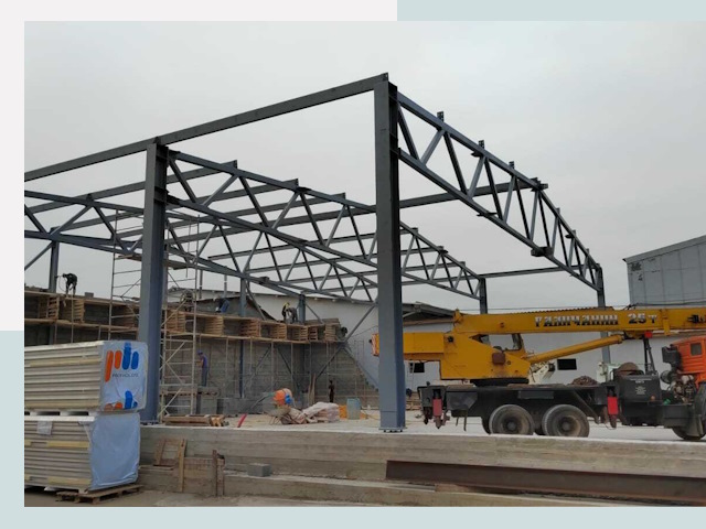 Строительство цехов в Усинске