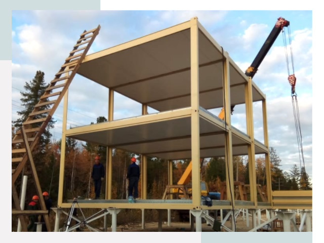 Строительство модульных здания Усинск