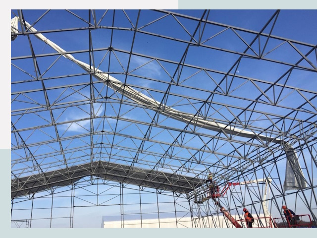 Шатровые ангары от 614 руб. в Усинске и Республике Коми