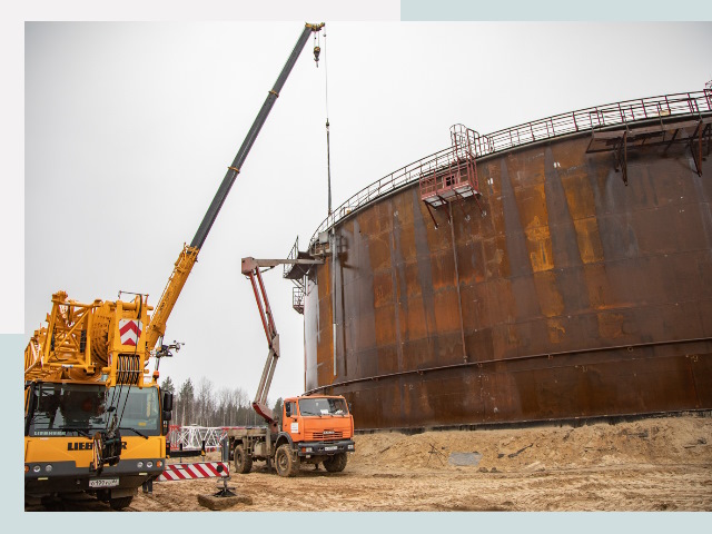 Монтаж резервуаров в Усинске от 614 руб. за м³