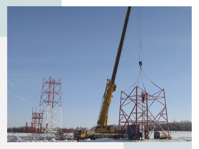 Монтаж вышек связи в Усинске