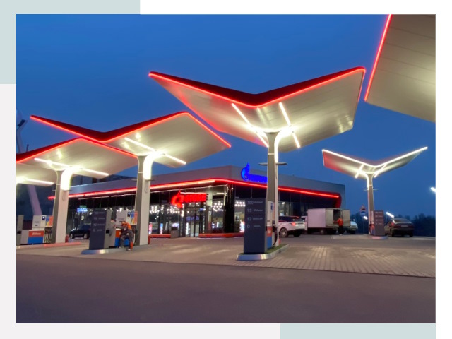 Навесы для АЗС в Усинске