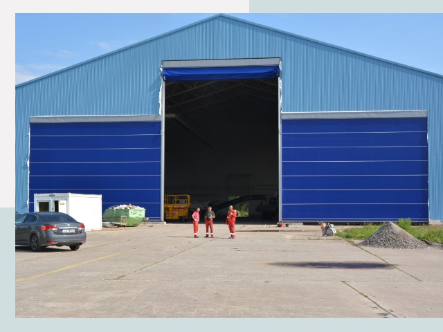 Ангарные ворота в Усинск от СтальСтрой-Снс по цене 614 руб.