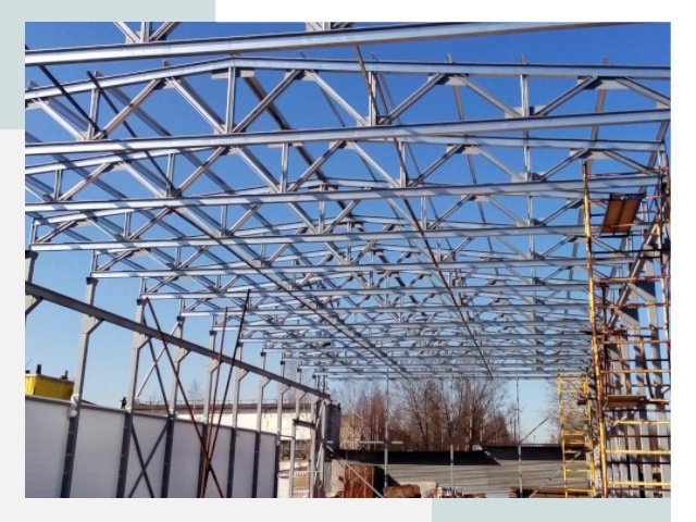 Металлокаркасы для складов в Усинске